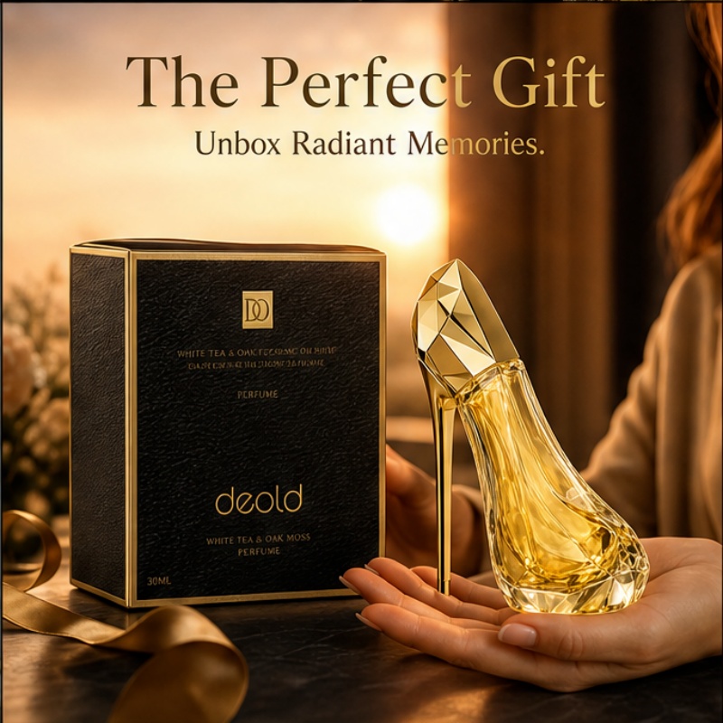 Heels - Luksusowe damskie perfumy w kształcie złotego