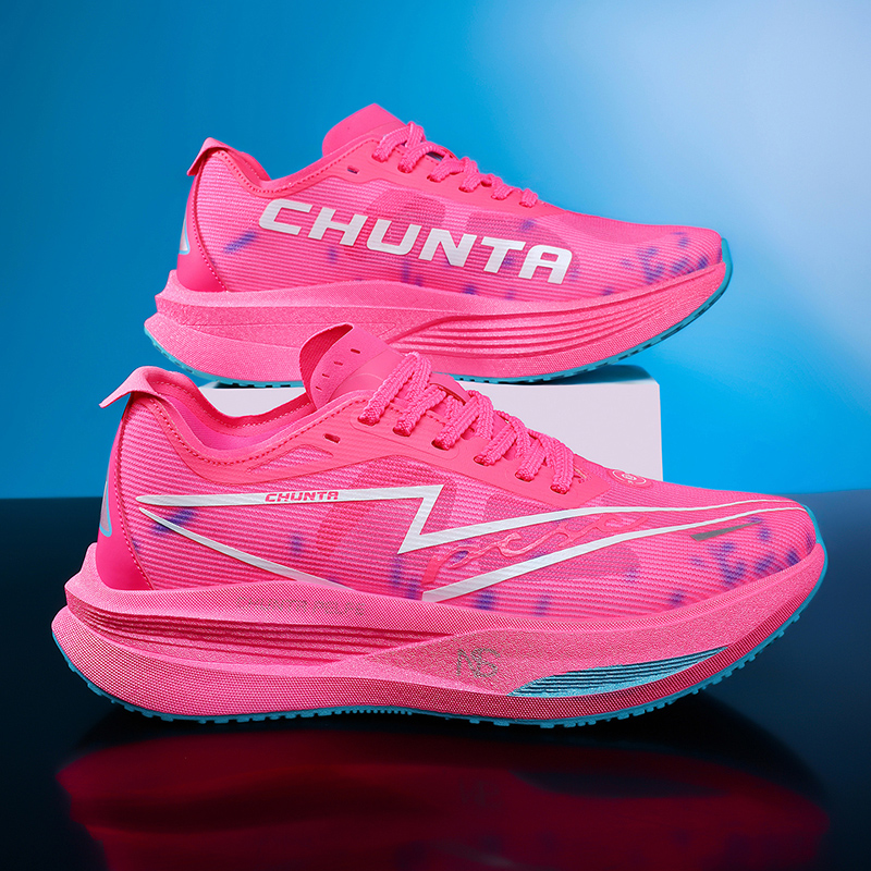 Breathable Mesh Athletic Shoes - Buty do biegania z włóknem węglowym,