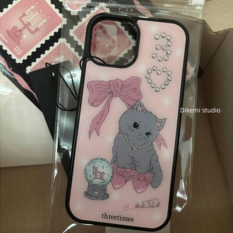 Heels - Koreańskie różowe etui na telefon z