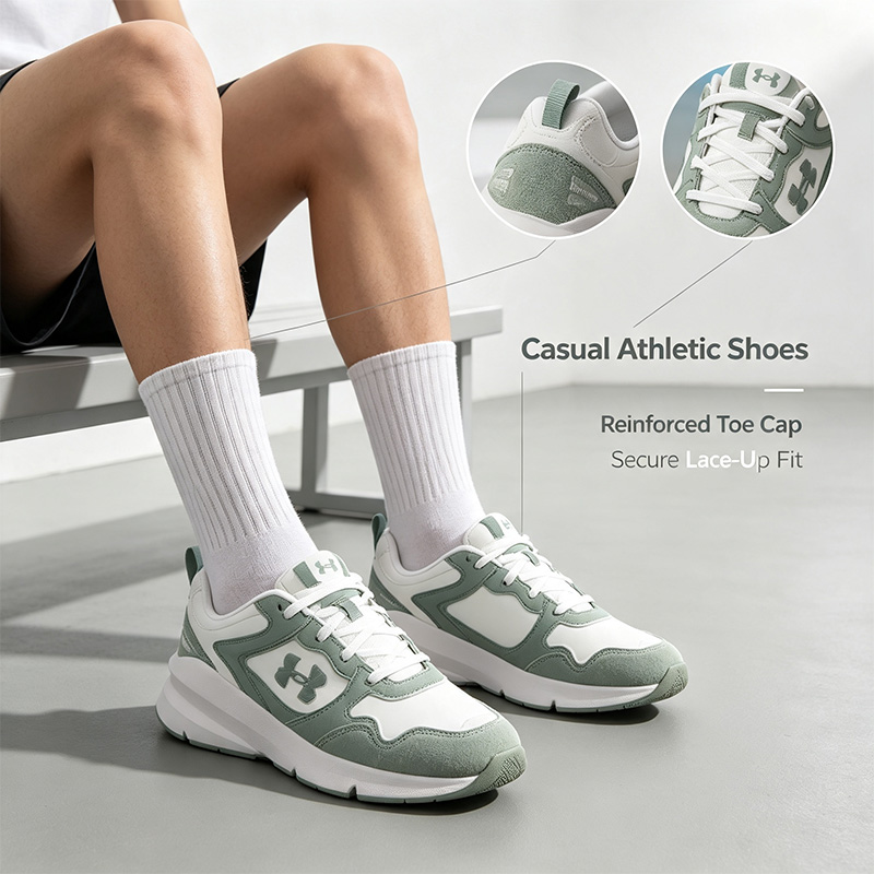 Air Cushion Jogger Shoes Men - Under Armour Jogger Minimalistyczne, uniwersalne, dopasowane,