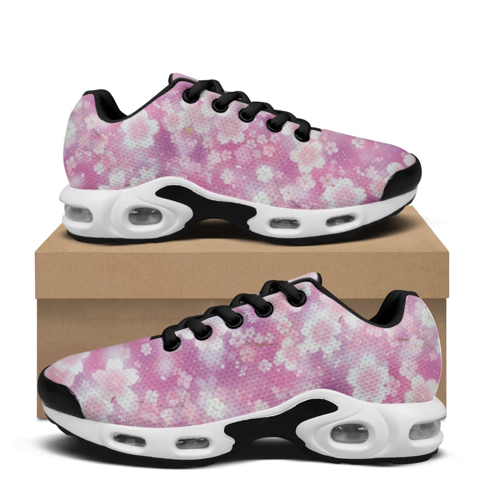 Air Cushion Jogger Shoes Men - PENSTROLL Różowe sportowe buty męskie z