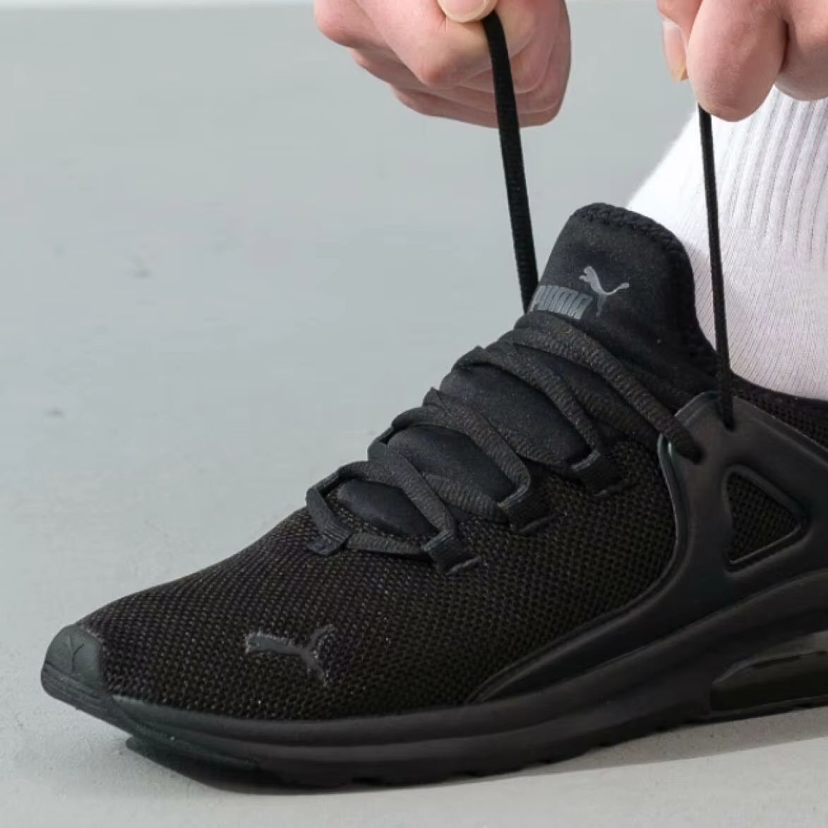 Męskie buty codzienne Puma 385 – Knit Fabric Lace Up Sneakers recenzja i cena