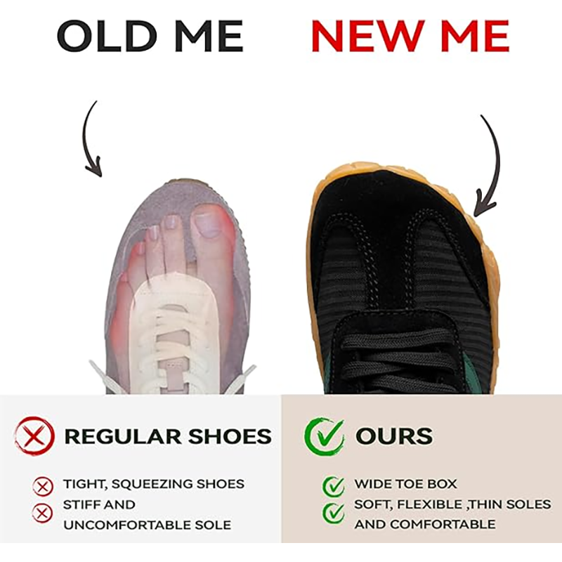 Buty do wędrówek na boso, snea – Wide Toe Box Running Sneakers recenzja i cena