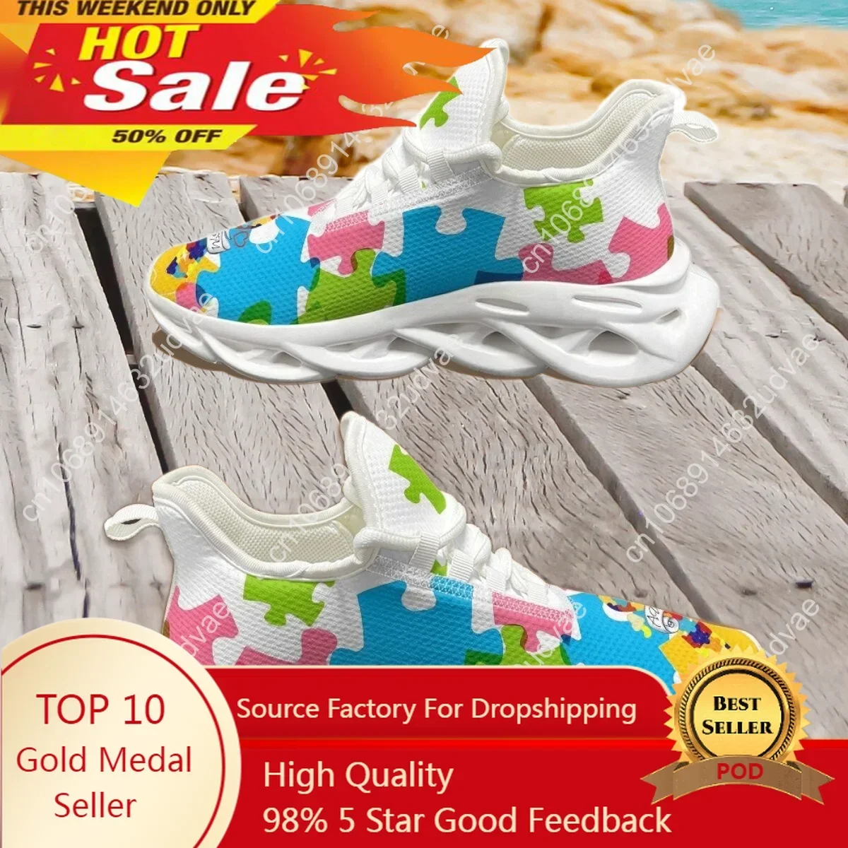 Buty sportowe z motywem autyzm – Running Shoes recenzja i cena