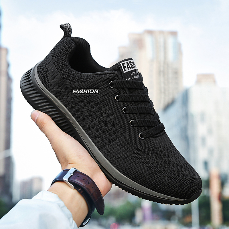 YRZL Buty sportowe dla mężczyz – Knit Fabric Lace Up Sneakers recenzja i cena