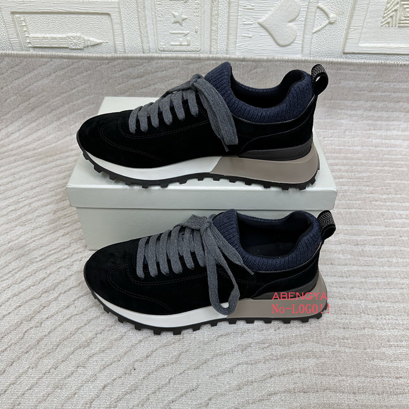 Damskie białe dzianinowe mokas – Knit Fabric Lace Up Sneakers recenzja i cena